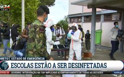 Polícia do Exército na Descontaminação do COVID-19 (I)